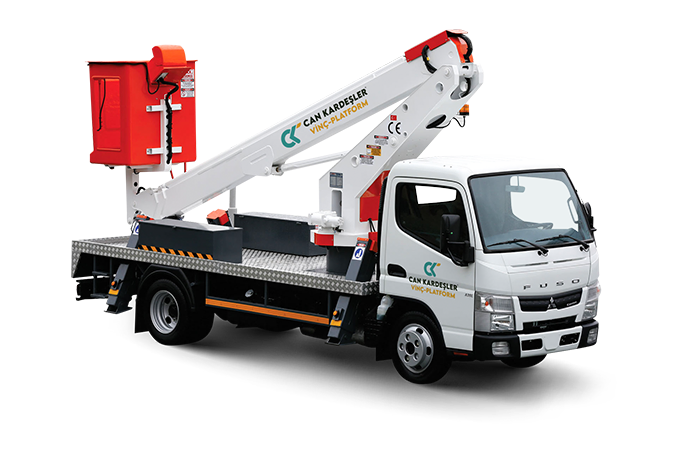 Mitsubishi Fuso Canter sepetli vinç
